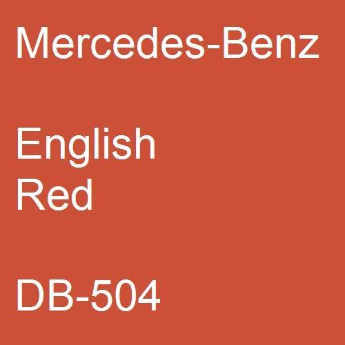 Mercedes-Benz, English Red, DB-504.